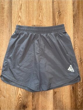 adidas Men’s Athletic Shorts in Gray with White Logo